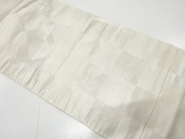 アンティーク　道長取りに枡模様織り出し袋帯（材料）